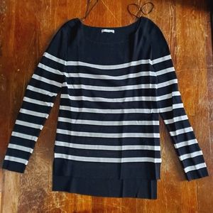 Black and White Zara Knit Sweater